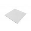 Душовий піддон конгломерат SMC, квадратний Besco Vexo White UltraSlim 80x80x3,2 см, Білий матовий, із структорованою поверхнею