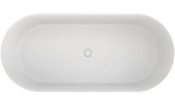 Окремостояча ванна з мармуру Dremex Goya 170x80x61 см, Gelcoat, білий глянцевий