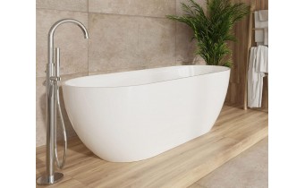 Окремостояча ванна з мармуру Dremex Goya 170x80x61 см, Gelcoat, білий глянцевий Окремостояча ванна з мармуру Dremex Goya 170x80x61 см, Gelcoat, білий глянцевий