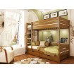 Двоярусне ліжко Естелла Дует 90х200 буковий щит (DE-02)