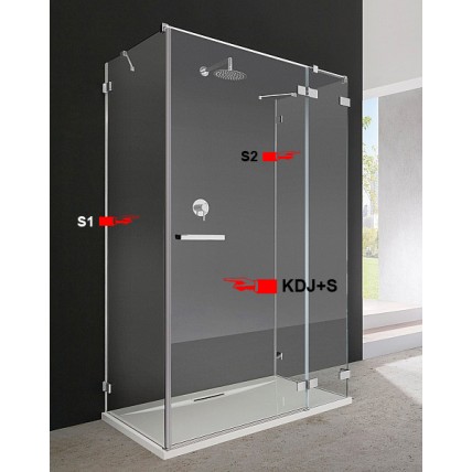 Двері для душової кабіни Radaway Euphoria KDJ+S 110 праві (383023-01R)