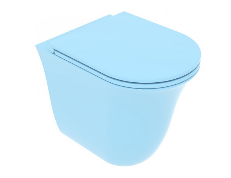 Унітаз підлоговий GSG Flut 52,5 см Smart Clean glossy Sky (FLWC01022)
