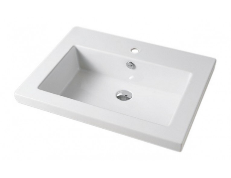 Врізний умивальник ArtCeram Gap 71, white (GPL0020100)