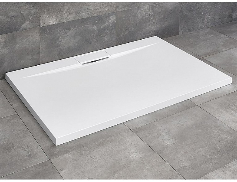 Душовий піддон прямокутний, камяний Radaway Giaros D 120x90x4 см, білий (MKGD1290-03)
