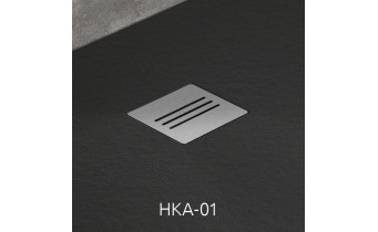 Душовий піддон, камяний Radaway Kyntos F 130x80 см, чорний (HKF13080-54)