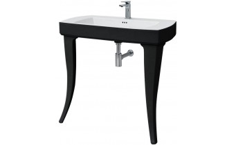 Підвісний умивальник ArtCeram Jazz, black white (JZL0010150) Підвісний умивальник ArtCeram Jazz, black white (JZL0010150)