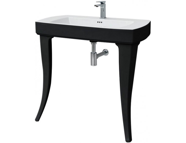 Підвісний умивальник ArtCeram Jazz, black white (JZL0010150)