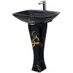 Підвісний умивальник ArtCeram Jazz, gold lettering black (JZL0040306)