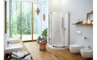 Душова кабіна EXCELLENT Seria 201 півкругла 80x80 розсувна (KAAC.1801.800)