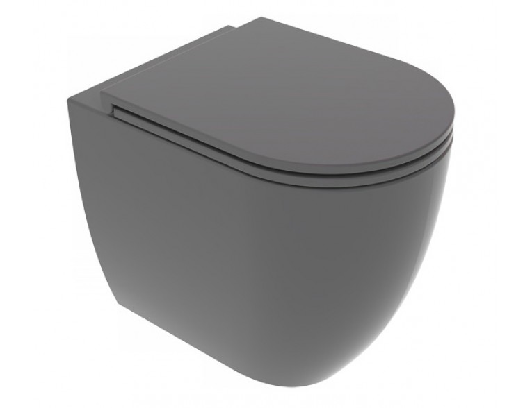 Унітаз підлоговий GSG LIKE 52,5 см Smart Clean matt Ash (LKWC01021)