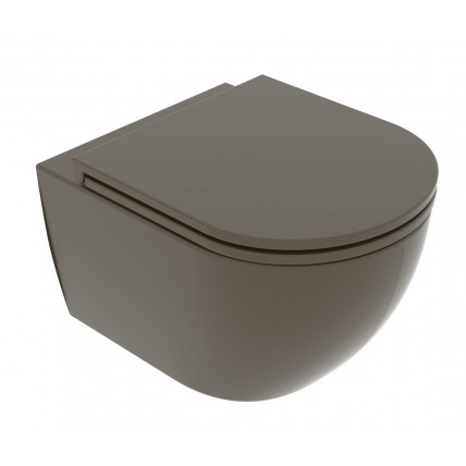 Підвісний унітаз GSG LIKE XXS 48,5 см Smart Clean matt Coffe (LKWCSOXXS018)