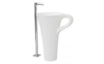 Підлоговий умивальник ArtCeram Oneshot cup, white (OSL0040100)