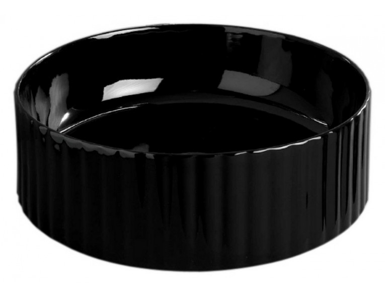 Умивальник на стільницю ArtCeram Millerighe, glossy black (OSL0100300)