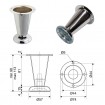 Підлоговий пенал для ванни UWiS Ельба / Elba 35 см, з кошиком для білизни, лівий (UWiS-101)