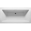 Ванна акрилова Riho Rethink Cubic WALL 180x80 см, пряма, біла матова з сифоном click / clack (B160001105)