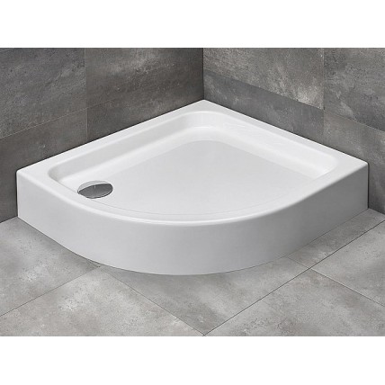 Душовий піддон асеметричний Radaway Siros E Compact 90x80x17 см, Правий, білий (SBE9817-1R)