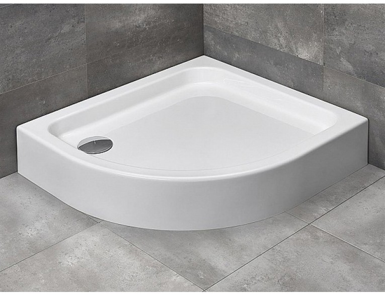 Душовий піддон асеметричний Radaway Siros E Compact 90x80x17 см, Правий, білий (SBE9817-1R)