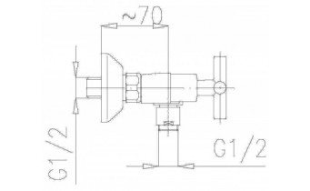 Змішувач для душу Armatura Symetric (346-010-00)