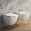 Безобідковий підвісний унітаз + Slim кришка Ideal Standard I.Life, 54x36 см, білий глянець (T461401/T500301) Безобідковий підвісний унітаз + Slim кришка Ideal Standard I.Life, 54x36 см, білий глянець (T461401/T500301)