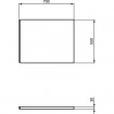 Бокова панель для ванни Ideal Standard i.life 70x55 см + кріплення для панелі (T478801/T483001) Бокова панель для ванни Ideal Standard i.life 70x55 см + кріплення для панелі (T478801/T483001)