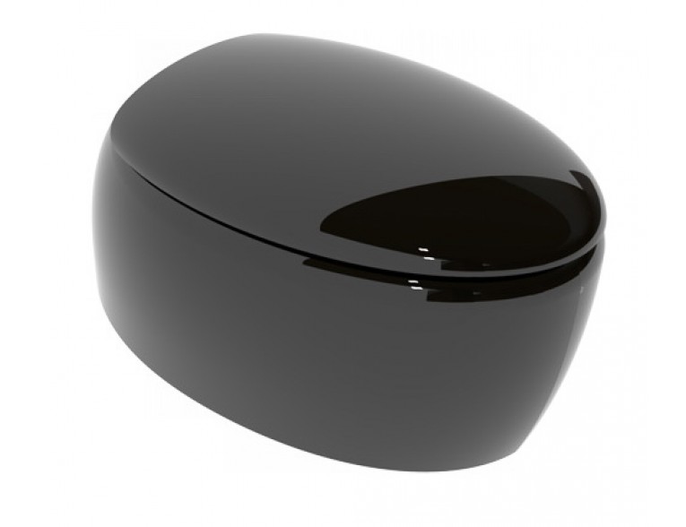 Підвісний унітаз GSG TOUCH 55 см Smart Clean glossy Black (TOWCSOSC002)