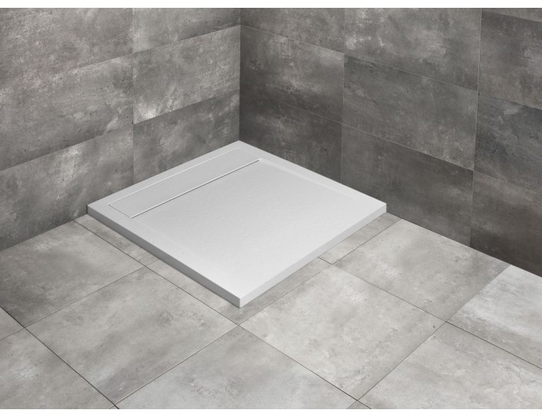 Душовий піддон, камяний Radaway Teos C 100x100 см, білий (HTC100100-04)