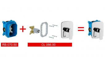 Змішувач для душу Ravak Classic CL.066.00 с R-box (X070089)
