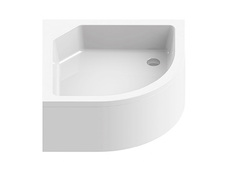 Душовий піддон напівкруглий глибокий NEW TRENDY ARTUS 90x90x29 см (B-0364)