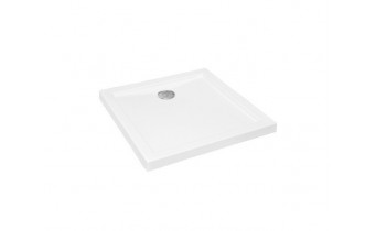 Душовий піддон акриловий низький, квадратний Besco Aquarius SlimLine 90x90 см (BAA-90-K)