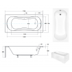 Ванна з ручками акрилова Besco Aria Plus 170x70, пряма + 2 ручки Standard (WAA-170-PU) Ванна з ручками акрилова Besco Aria Plus 170x70, пряма + 2 ручки Standard (WAA-170-PU)