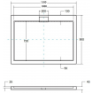Душовий піддон акриловий, прямокутний Besco Axim Ultraslim 110x90 см (BAX-119-P) Душовий піддон акриловий, прямокутний Besco Axim Ultraslim 110x90 см (BAX-119-P)