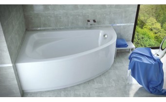 Ванна акрилова Besco Cornea Comfort 150x100 L, асиметрична (WAC-150-NL)
