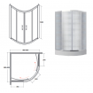 Душова кабіна Besco Modern 90x90x165, прозоре скло (MP-90-165-C) Душова кабіна Besco Modern 90x90x165, прозоре скло (MP-90-165-C)