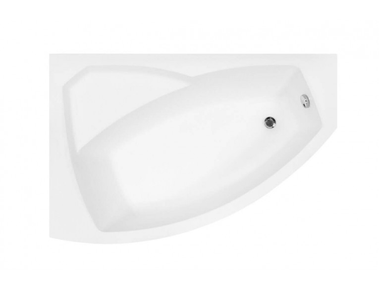 Ванна акрилова Besco Rima 150x95 L, асиметрична, із заокругленим укутом (WAR-150-NL)