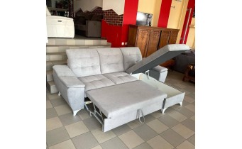 Кутовий диван розкладний ВІКОМеблі Бетті / Betti, світло-сірий, кут Г (Viko-Betti8)