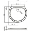 Душовий піддон NEW TRENDY RONDO ULTRA 100x85x6 см (B-0342) Душовий піддон NEW TRENDY RONDO ULTRA 100x85x6 см (B-0342)