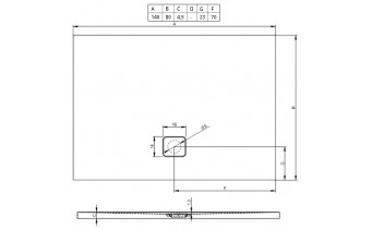 Душовий піддон Riho Basel 408 1400х800, білий (DC18)