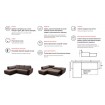 Кутовий диван розкладний Базель / Bazel 270x203 см, кут та колір можна обрати (FAB1025)