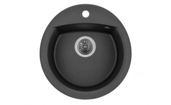 Кухонна мийка Granado Ronda 470x490 мм, black shine (2201) Кухонна мийка Granado Ronda 470x490 мм, black shine (2201)