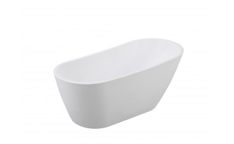 Окремостояча акрилова ванна Besco Melody 150x80 з сифоном click / clack, золотий (WAS-150-MZL)