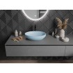 Овальний умивальник на стільницю Mexen Cornelia 50x37 см, блакитний матовий Овальний умивальник на стільницю Mexen Cornelia 50x37 см, блакитний матовий
