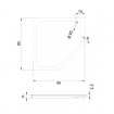 Душовий піддон NEW TRENDY NEW AZURA 90x90x6 см (B-0365) Душовий піддон NEW TRENDY NEW AZURA 90x90x6 см (B-0365)