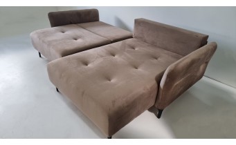 Кутовий диван розкладний Фаворит / Favorite, 263x170 см, кут Г, колір та тканину можна обрати,  бежевий (FR-K10)
