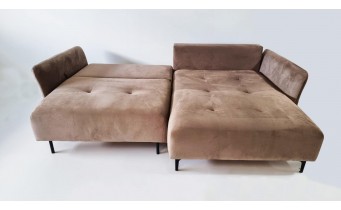 Кутовий диван розкладний Фаворит / Favorite, 263x170 см, кут Г, колір та тканину можна обрати,  бежевий (FR-K10)