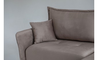 Кутовий диван розкладний Фаворит / Favorite, 263x170 см, кут Г, колір та тканину можна обрати,  бежевий (FR-K10)