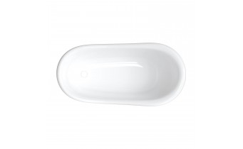 Окремостояча ванна Omnires Atena Comfort M+ 157x77 см, біла глянцева (ATENA157BP)