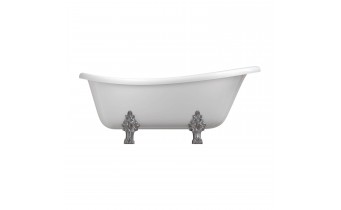 Окремостояча ванна Omnires Atena Comfort M+ 157x77 см, біла глянцева (ATENA157BP)