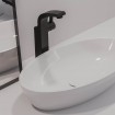 Умивальник на стільницю Omnires Siena M+ 60x35 см, сіро-білий глянцевий (SIENALUNBSP)