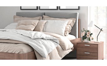 Двоспальне ліжко WoodSoft Oslo / Осло 180x200, Вільха (Oslo180200VIL)