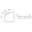 Душовий піддон Polimat Patio 2 90x90 (00736)
